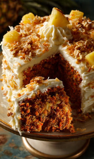 Hawaiian Carrot Pineapple Cake: A Taste of Tropical Paradise