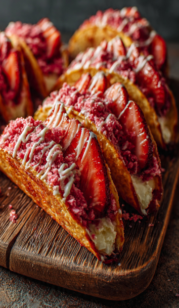 Strawberry Crunch Cheesecake Tacos: A Fun, No-Bake Summer Dessert