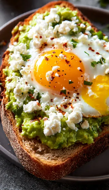 Avocado Egg Toast with Feta: The Ultimate Healthy Breakfast