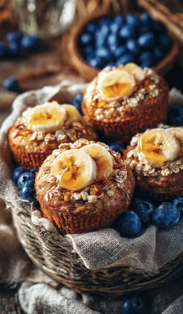 Banana Oatmeal Breakfast Muffins