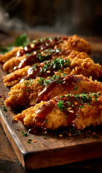 Crispy Hot Honey Chicken Tenders (Air Fryer)
