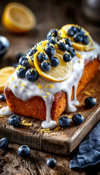 Easy Lemon Blueberry Loaf Cake | Moist Homemade Recipe