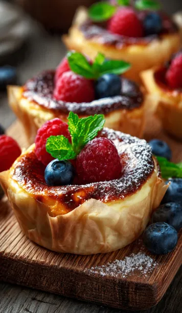 Mini Basque Burnt Cheesecake | Easy Individual Recipe