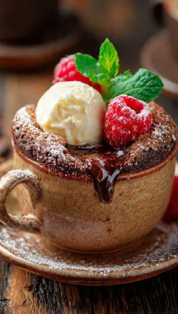 Chocolate Lava Mug Cake | Easy 5-Minute Dessert
