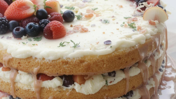 White Cake with Fruit Recipes