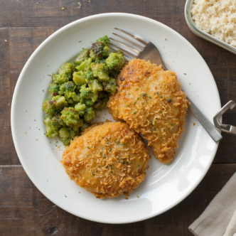 Crispy Parmesan Crusted Chicken