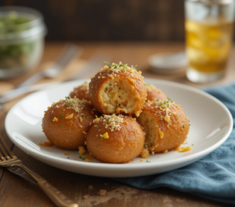 Spicy Cheese-Stuffed Potato Balls