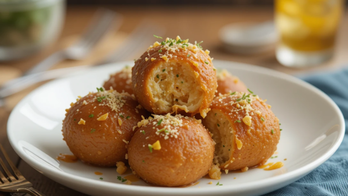 Spicy Cheese-Stuffed Potato Balls