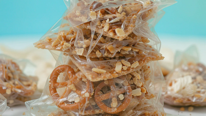 Irresistible Pretzel Peanut Cracker Toffee