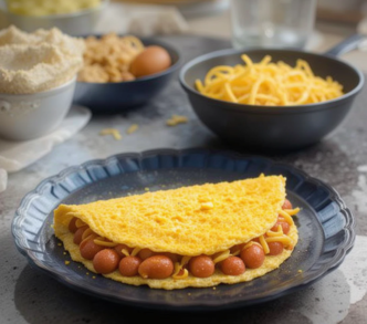 Grated Hot Dog Omelet Recipe