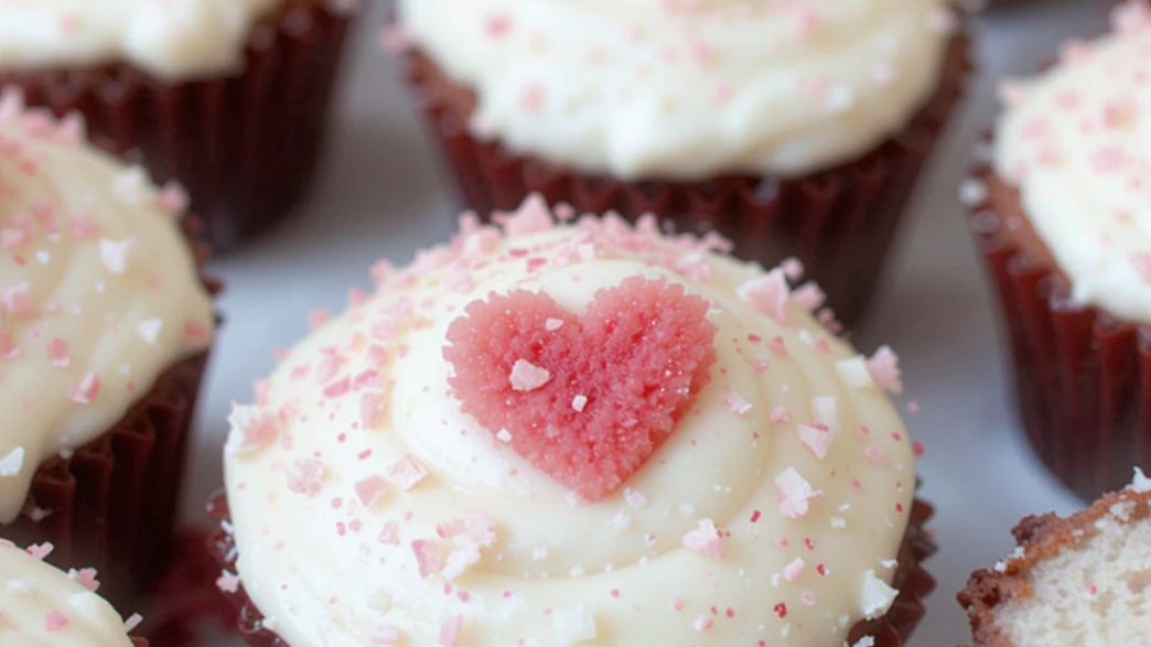 Valentine’s Red Velvet Cream Cheese Muffins