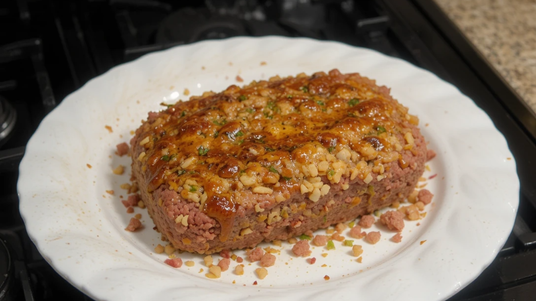 Stuffed Meatloaf on the Stovetop