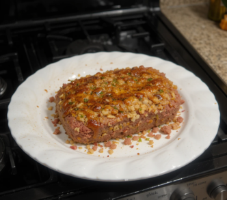 Stuffed Meatloaf on the Stovetop