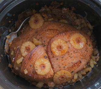 Crock Pot Brown Sugar Pineapple Ham