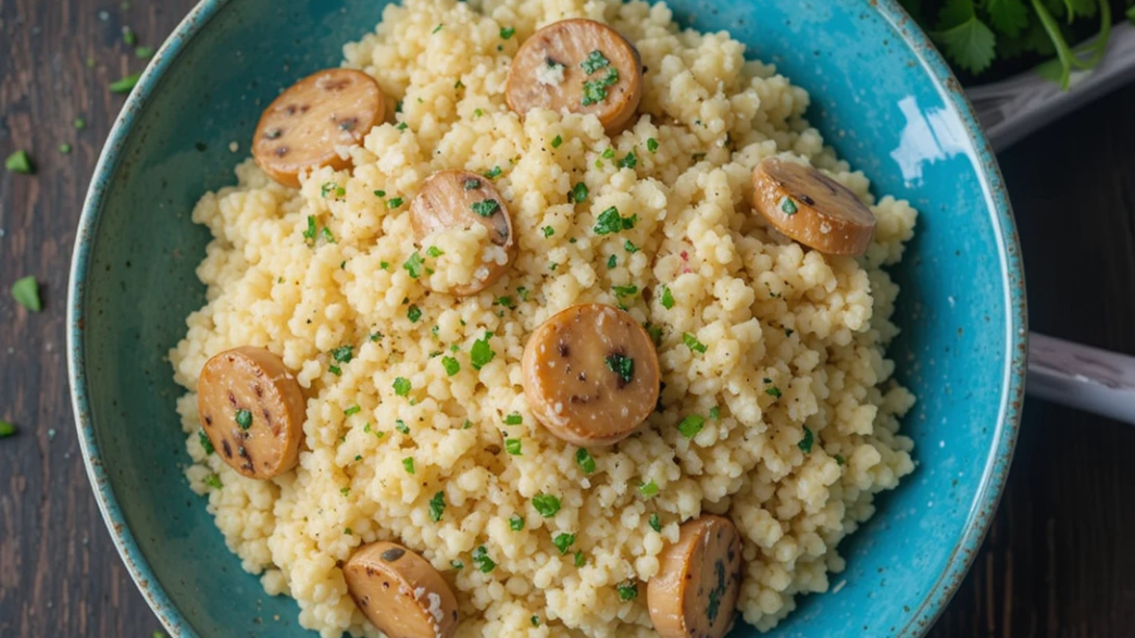 Italian Sausage and Mushroom Cauliflower Risotto