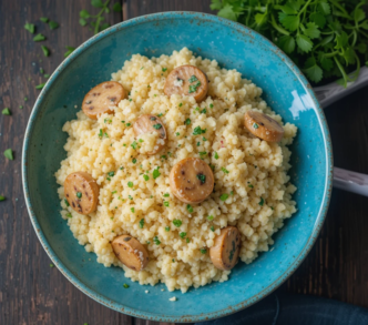 Italian Sausage and Mushroom Cauliflower Risotto