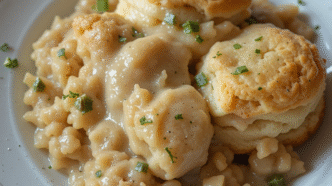 Biscuits and gravy casserole