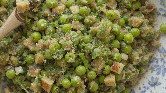 Classic pea salad