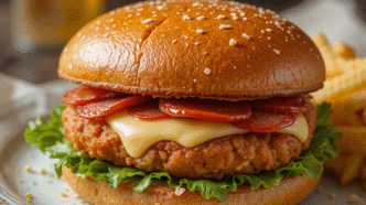 Fried bologna sandwich