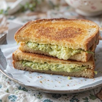 Creamy Avocado Grilled Cheese