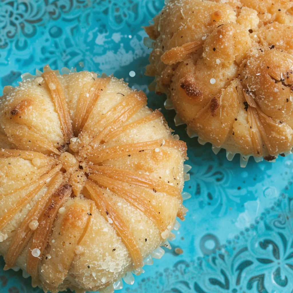 Peach pie cruffins