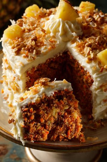 Hawaiian Carrot Pineapple Cake