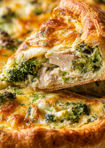 Creamy Broccoli Chicken Crescent Bake