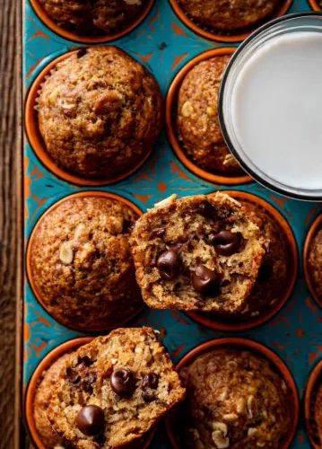 Banana Oatmeal Breakfast Muffins