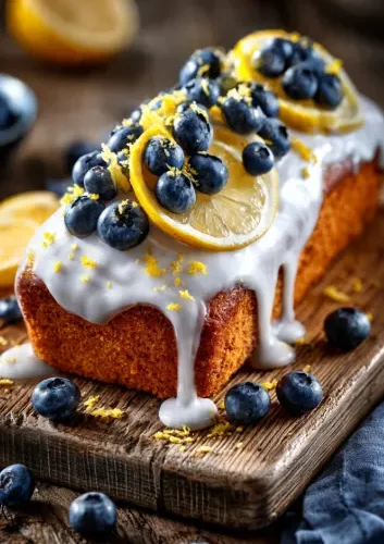 Easy Lemon Blueberry Loaf Cake