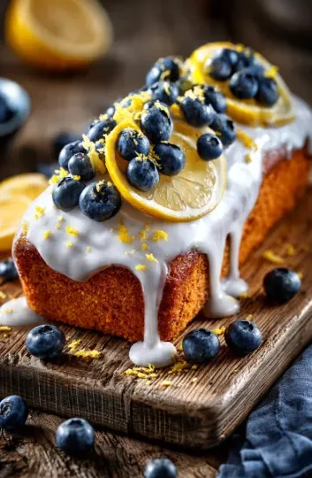 Easy Lemon Blueberry Loaf Cake