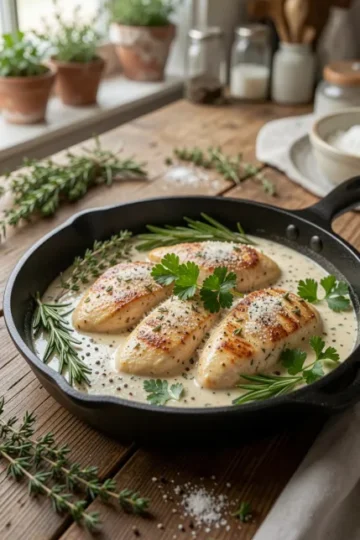 One-Pan Creamy Garlic