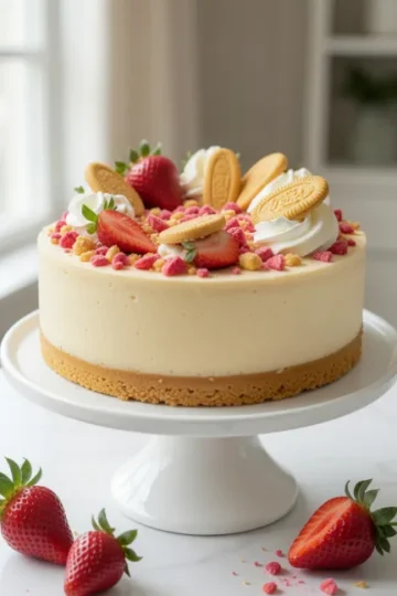 Strawberry Crunch Cheesecake