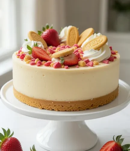 Strawberry Crunch Cheesecake