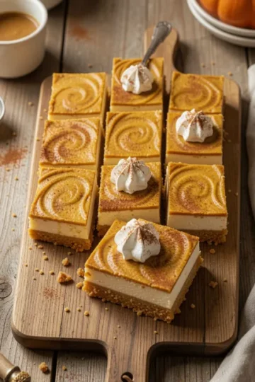 Pumpkin Cheesecake Bars