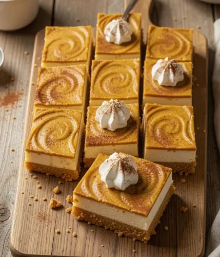 Pumpkin Cheesecake Bars
