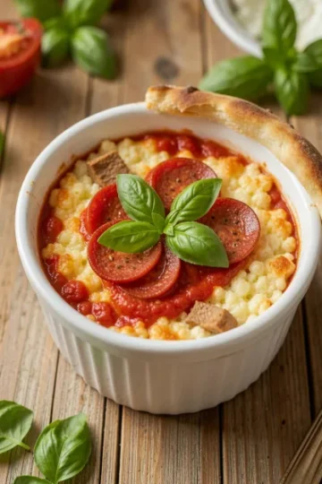 Healthy Cottage Cheese Pizza Bowl Recipe